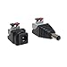 10 Pairs Press to Seize Wire DC Jack 5.5/2.1mm Barrel Connector Power Adapter ( Female + Male ), For LED Light Strip, CCTV, Camera