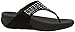 FitFlop Women's Novy Toe Post Flip Flop, black, 7 M US