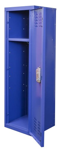 Hallowell Kid Locker, 15"W x 15"D x 48"H, 717 Grand Slam (blue), Single Tier, 1-Wide, Knock-Down
