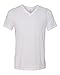 Bella Canvas Unisex Triblend V-Neck T-Shirt L SLD Wht Trblnd