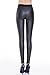 Everbellus Black Faux Leather Leggings for Women Stretch Leather Pants X-Large