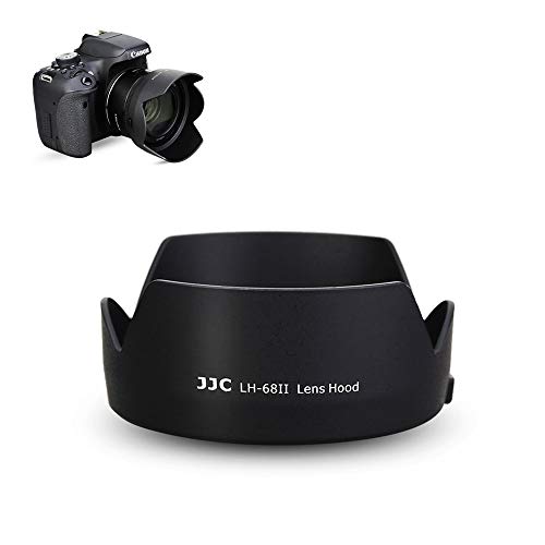 50mm Reversible Lens Hood Shade Fit for Canon EF 50mm f/1.8 STM Lens Replaces Canon ES-68 Hood Tulip Flower Design -Black