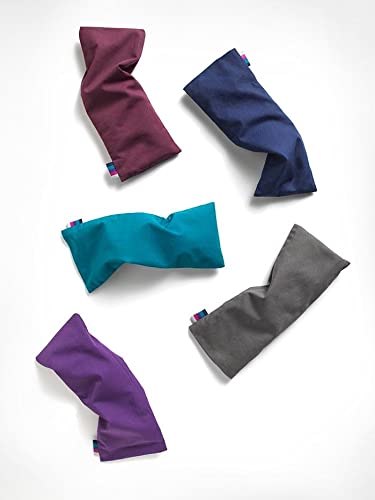 Yogamatters Organic Eye Pillow, 100% Cotton | Yoga, Relaxation and Meditation Linseed Eye Pillow (Navy Blue)