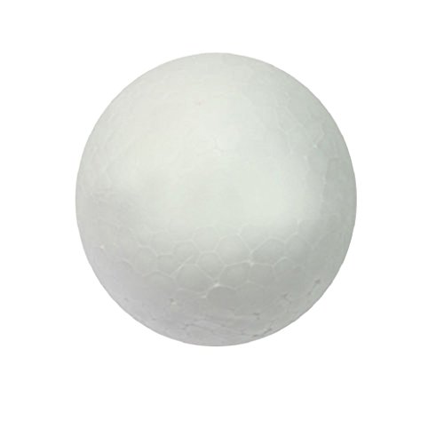 Gilroy 10 Pcs 6cm White Styrofoam Balls Craft Balls Polystyrene Foam Balls for Crafting, Modeling Projects, Floral Arrangements, Wedding Party Decorations