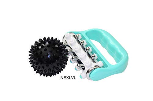 Muscle Roller and Massage Ball Bundle by Nexlvl - Awesome Massage Roller Foot Massager Fascia Roller for Muscle Recovery, Muscle Pain Relief, Myofascial Release