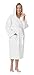 Arus Womens Hooded Classic Turkish Cotton Bath Robe White, Small-Medium