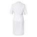 Adar Pop-Stretch Junior Fit Short Sleeve Back-Smocked Dress
