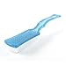 uxcell Plastic Handle Clothes Shoes Scrubbing Brush 7.4 Inch Long Blue