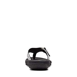 Clarks Women's Breeze Sea Flip-Flop, Black/White