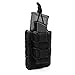 Tactical Mag Pouch, Open-Top Molle Magazine Pouches Holder Carrier for M4 M14 G36 HK416 Magazines and Glock 17 M1911 9MM
