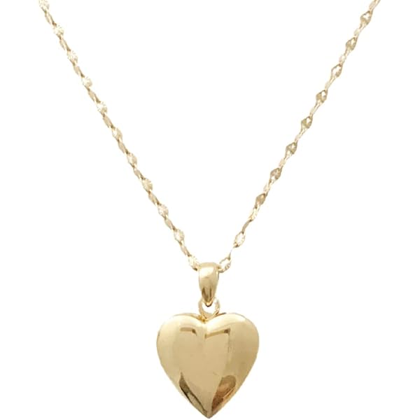 Barbie Chunky Heart Pendant Necklace - Official Licensed Jewelry In Silver, Gold, Or Rose Gold
