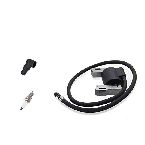 PARTSRUN Electronic Ignition Coil for Briggs&Stratton 7-16 HP, Includes Spark Plug & Boot, Compatible with Lawnmower 398811, 395492, 398265, John Deere #15339