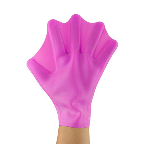 image for Prettyia 2 Pairs Water Gear Silicone Force Web Gloves Swimming Hand Aq