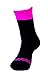 Hot Feet Women's 2 Pairs Heavy Thermal Socks - Thick Insulated Crew for Cold Weather; Shoe Size 4-10.5 (Pink and Blue)