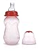 Nuby 3-Pack Non-Drip Tinted Bottles, 7 Ounce, Plus 1 No-Spill Spout, Colors May Vary