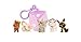 Kitty in My Pocket Clip On Pouch, Purple