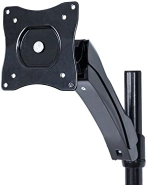 Maclean MC-681 Single Monitor Sit-Stand Workstation Screen Keyboard Arm Bracket, Black, Compact - Image 5