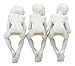 Ebros Glow in The Dark See Hear Speak No Evil Alien Shelf Sitters Set of 3 Extra Terrestrial Creatures Alien Figurines