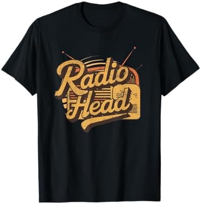 Amazon.com: Radio Head Funny Retro Vintage Cartoon Style T-Shirt