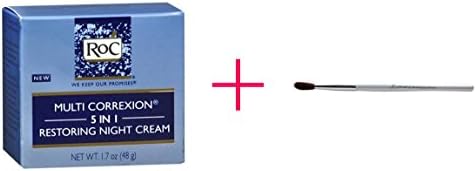 RoC Hexinol Multi Correxion 5 in 1 Restoring Night Cream (2pc AND e.l.f. professional Blending Eye Brush - BUNDLE)