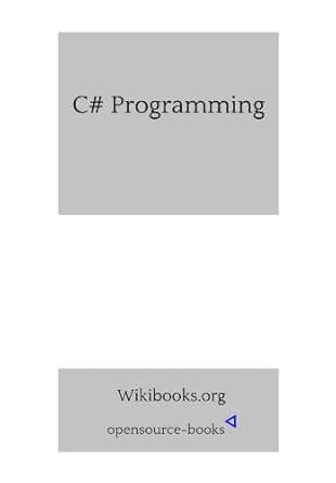 Amazon.com: C Sharp Programming eBook: Wiki books: Kindle Store