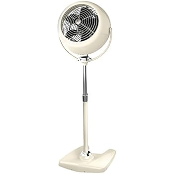 Vornado VFAN Sr. Pedestal Vintage Air Circulator Fan, Vintage White