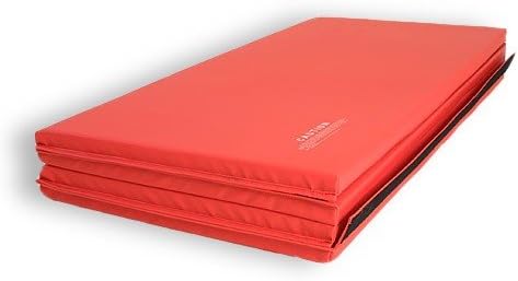 Gymnastics Super Mat 2' Panel w/End Fasteners - 4'x8'x1 3/8" Red