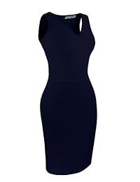 Sylvestidoso vestido de fiesta de cóctel sin mangas con cuello en V para mujer