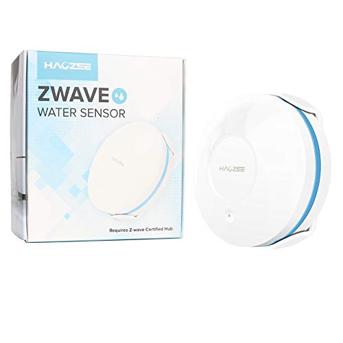Haozee Zwave Plus Water Leak Sensor,Smart Flood Detector with Remote Probe Water Resistant
