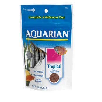 Aquarium Pharmaceuticals Aquarian Tropical Pellet Food 1oz