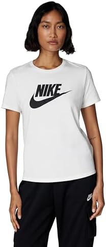DX7906-100 W NSW TEE ESSNTL ICN FTRA T-Shirt Donna WHITE/BLACK/BLACK Taglia M