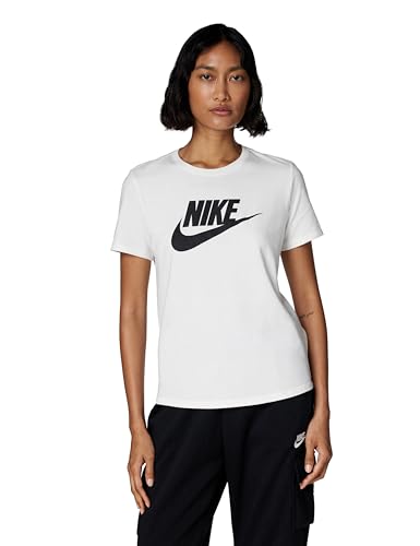 DX7906-100 W NSW Tee ESSNTL ICN FTRA T-Shirt Donna White/Black/Black Taglia S