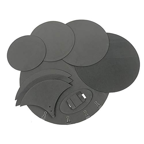 UKSAT 10pcs Drum Silencer,Drum Practice Pad Rubber Foam Mute Silencer Set Drum and Cymbal Mute Pack Bass Drums Quiet Sound Off - Thumbnail 5