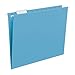 Smead Standard Hanging File Folders, 25 Count, Sky Blue, 1/5-Cut Adjustable Tabs, Letter Size (64068)