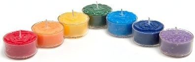 Gift set of 7 Chakra Aroma Tea Light Candles in Giftbox