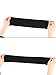 3 Pairs Winter Long Fingerless Gloves Knit Elbow Length Gloves Thumb Hole Arm Warmers for Women Girls (Black, Medium)