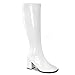 Funtasma by Pleaser Women's Gogo-300W,White Patent,8 M