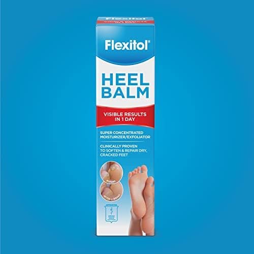 FLEXITOL HEEL BALM, RICH MOISTURIZING & EXFOLIATING FOOT CREAM, ORIGINAL VERSION, 4 OZ