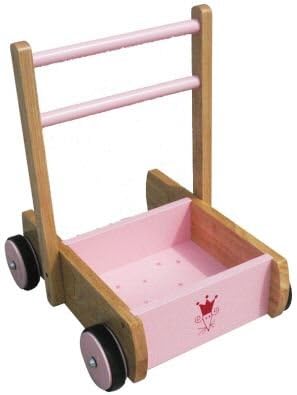 pink wooden walker