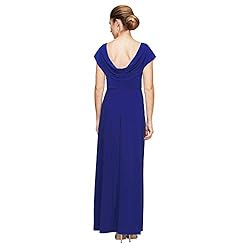 Alex Evenings Women's Long Cowl Neckline Mother of