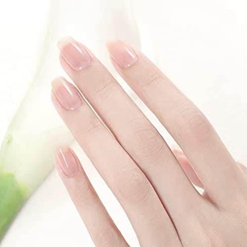 Vishine 4Pcs Jelly Nude Pink Milky White Rose Gel Nail Polish Set Sheer Clear Crystal Translucent French Manicure Gel Nail Polish Kit 8ML - Image 8