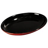 Orange Melamine Dishes Paderno World Cuisine Black and Orange Melamine Oval Dishes 16-1/8-Inch by 12-1/8-Inch