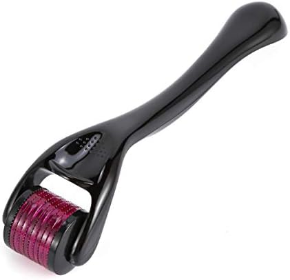 Derma Roller Cosmetic Needling Instrument For Face, 540 Titanium Micro Needle 0 .25mm - Includes Storage Case