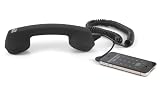 Echo Logico Retro Handset - Soft Touch - Wired Headsets - Retail Packaging - Black (ELO - BLK - ST)