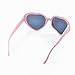 Gyaya Neon Colors Party Favor Heart Shape Sunglasses (6 Pack Rainbow Set) (Pink)