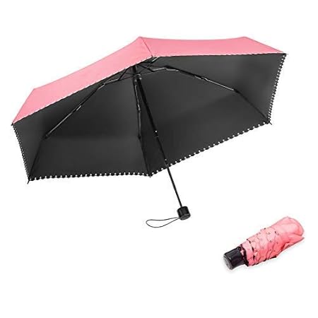Regenschirm Mini boy ® Taschenschirm Extrem Leicht, faltender Visier-Sonnenschutz-Regenschirm Im Freien UV-faltender Regensch