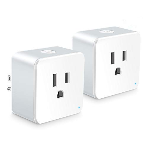 Wsiiroon WiFi Smart Plug - Best Wireless Outlet Plug for Alexa, Google Home - You Can Turn The Light On/Off from Anywhere(A Secured 2.4 GHz Wi-Fi Network Connection Required) - 2 Pack