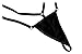 Esquki Women Sling Thong Bikini G String Lingerie Strap Bodysuit Underwear (Black), One Size