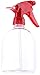 Juvale Spray Bottles for Cleaning & Hair Care - 16 oz, Clear & Red, 6-Pack - Plastic Spray Bottles Adjustable Nozzle Mist & Stream - Refillable Plant Sprayer