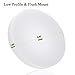 Airand Ceiling Light LED 3000K Flush Mount 18W Ceiling Lights Fixture 9.5'' Round LED Ceiling Lamps for Kitchen, Hallway, Bathroom, Stairwell, 1650LM, Waterproof IP44, 80Ra (Warm White）